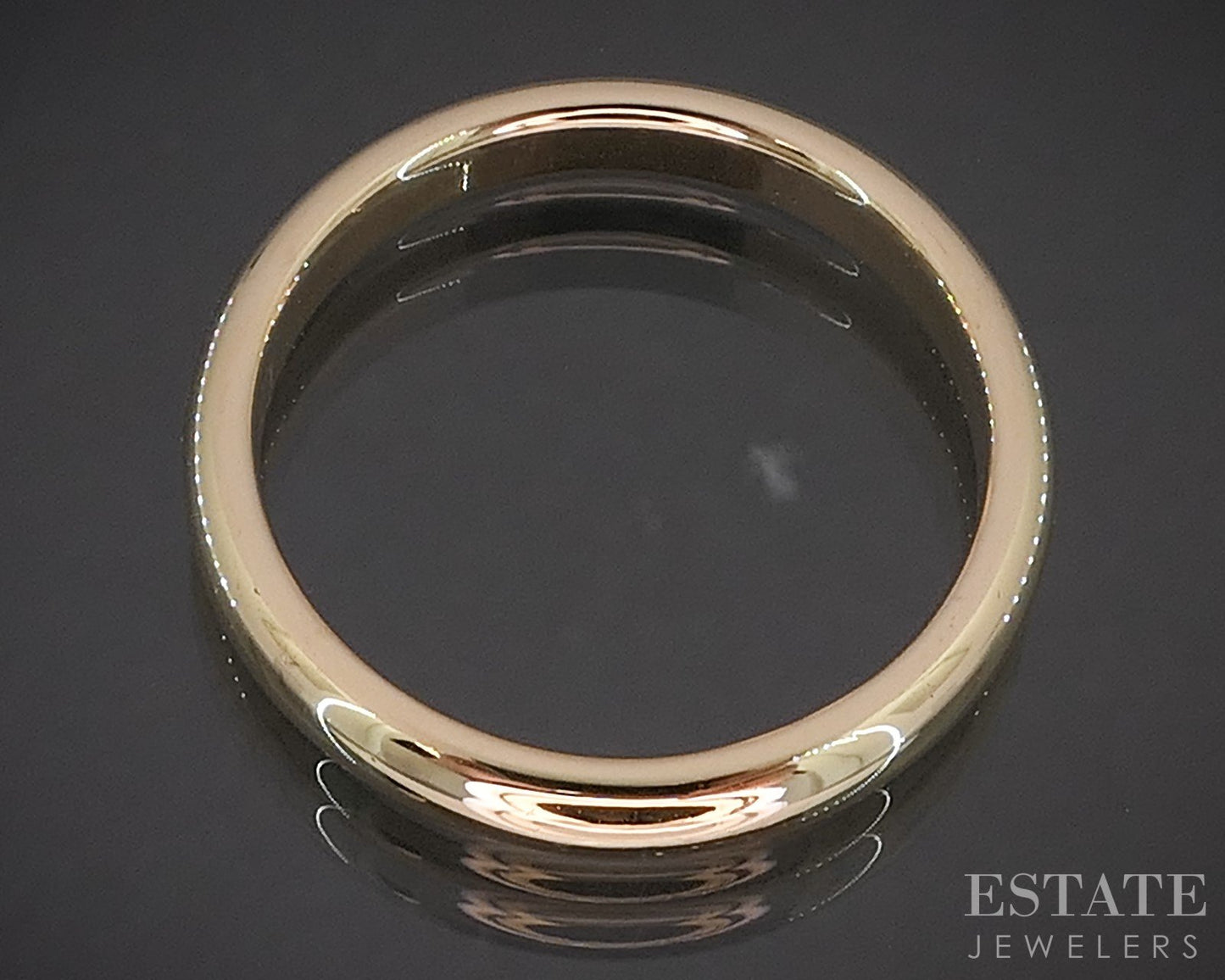 14k Yellow Gold 3.2mm Smooth Comfort Fit Ladies Wedding Band 4.3g i20184b