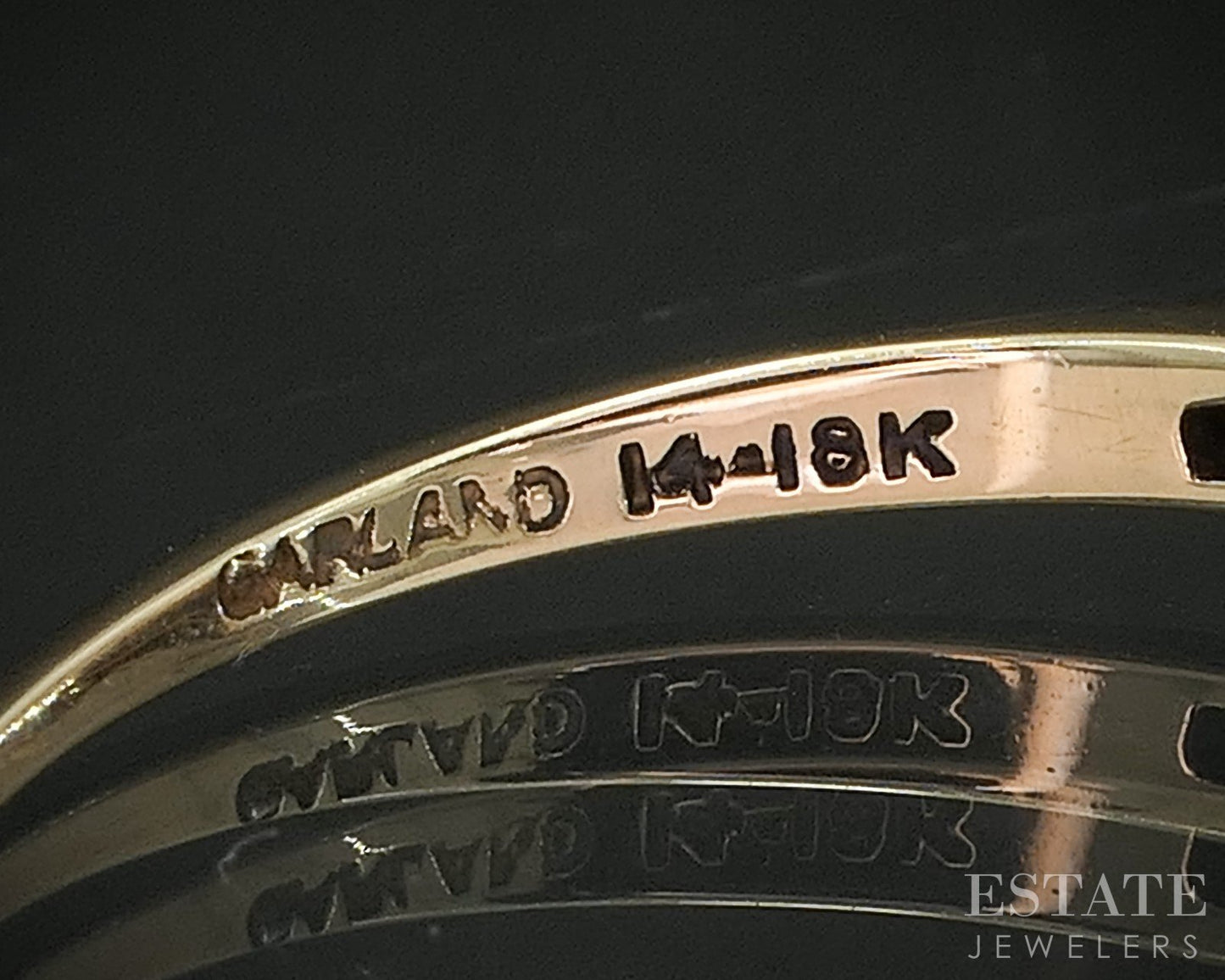 Antique 18k & 14k Yellow Gold Natural .18ctw Diamond Engagement Ring i20180b