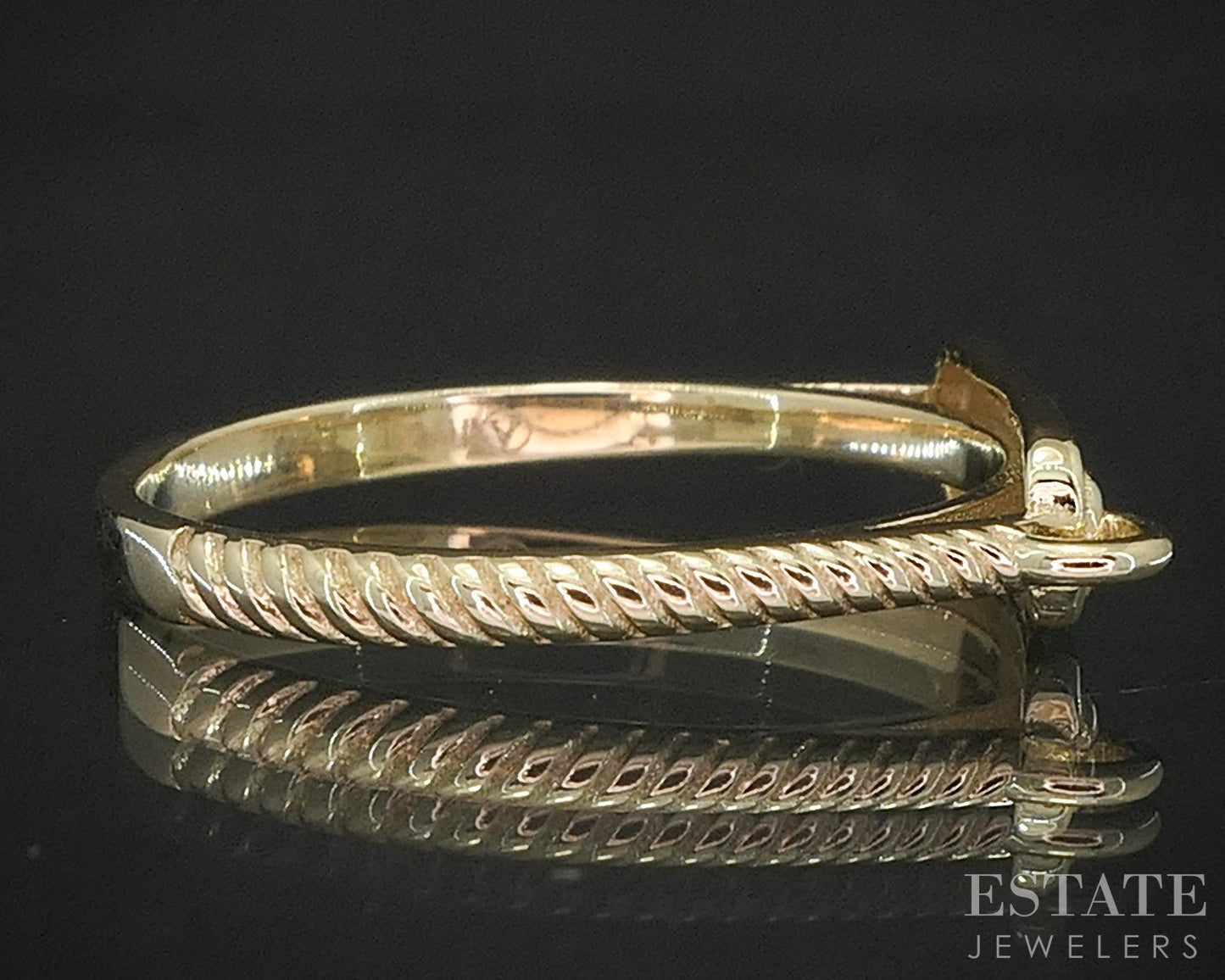 10k Yellow Gold Signet Ladies Stack Band 1.3g p26625