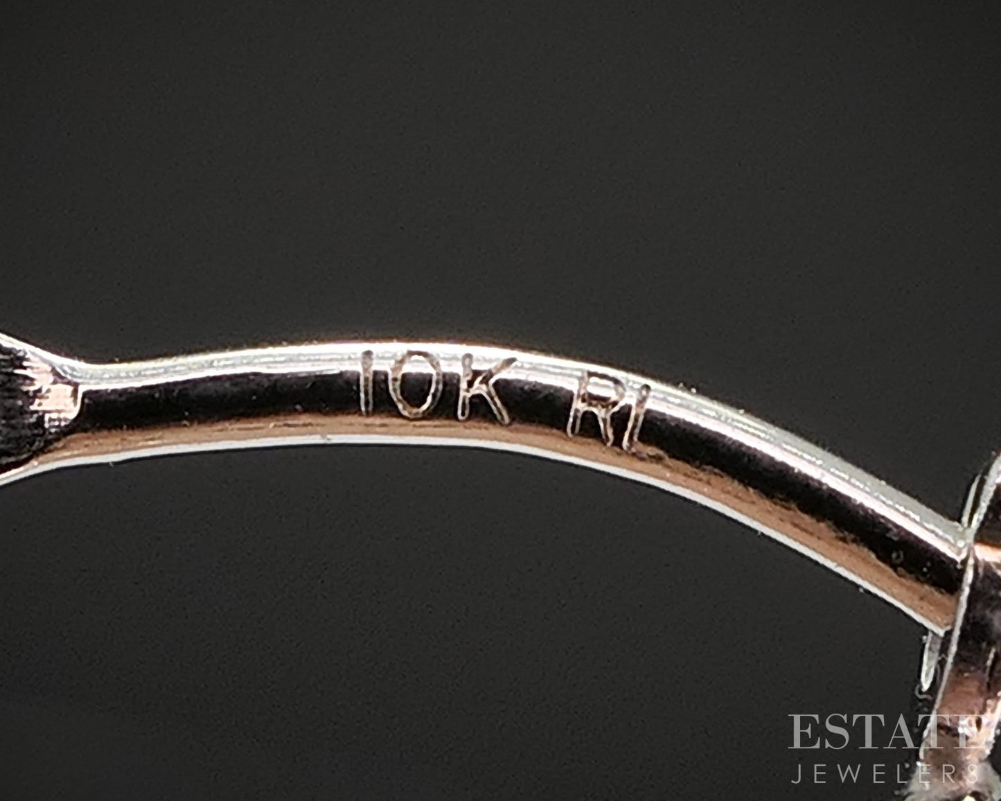 10k White Gold 1.3mm Smooth Hoop Huggie Ladies Earrings 0.5g i20352b