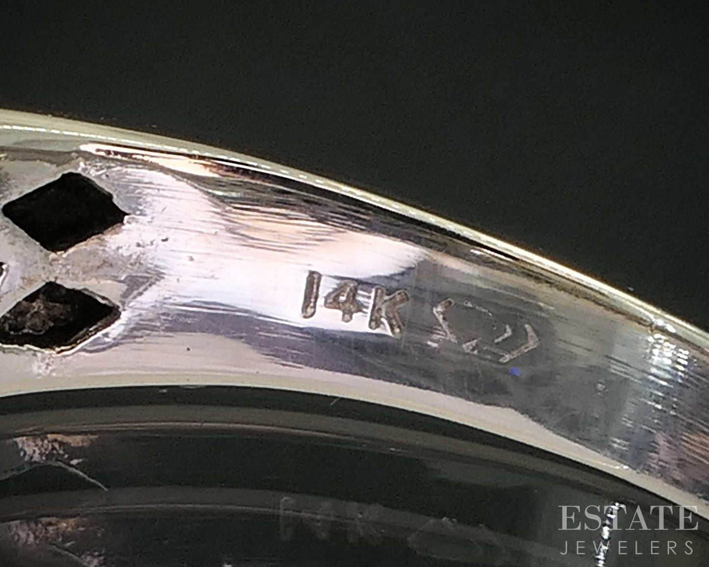 14k White Gold Round Natural .74ctw Diamond Ladies Band Ring 5.7g i20353b