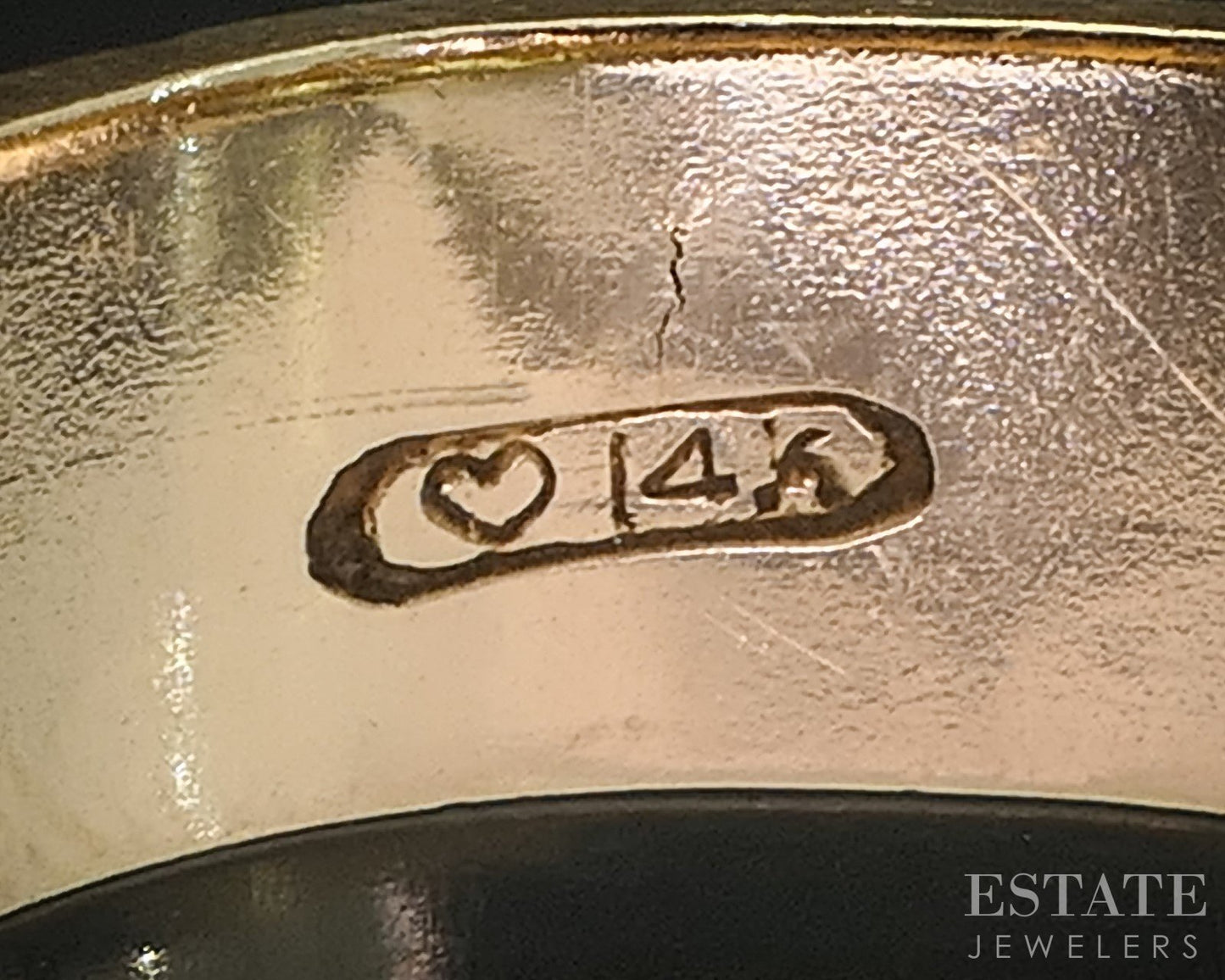 Vintage 14k Yellow Gold 6mm Textured Mens Wedding Band 5.9g i20365b