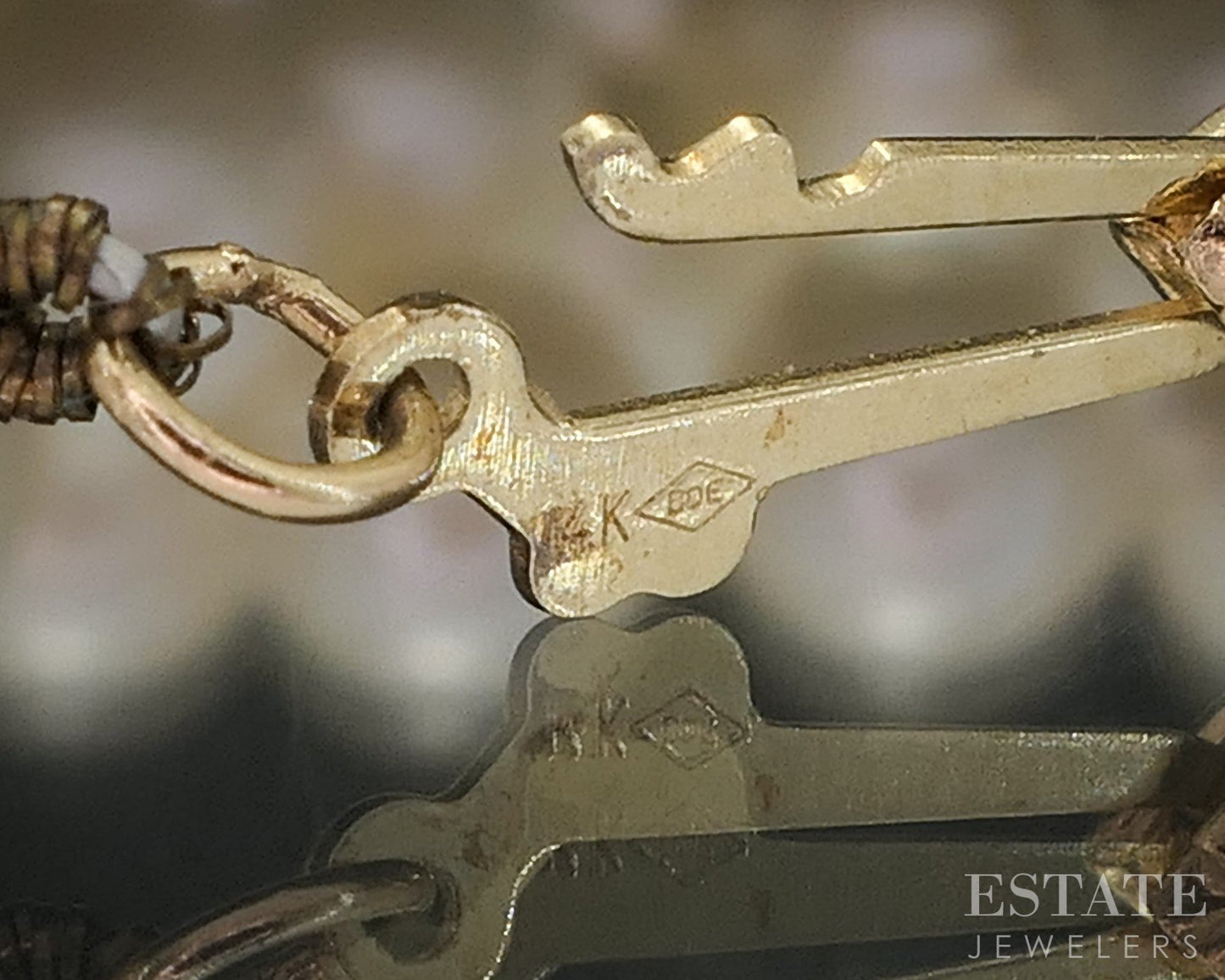 14k Yellow Gold 6.7mm Cultured Pearl Ladies Necklace 24"L i20347b