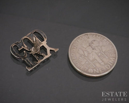 Vintage Sterling Silver Tiffany & Co. Try God Pin 1.2g i20370