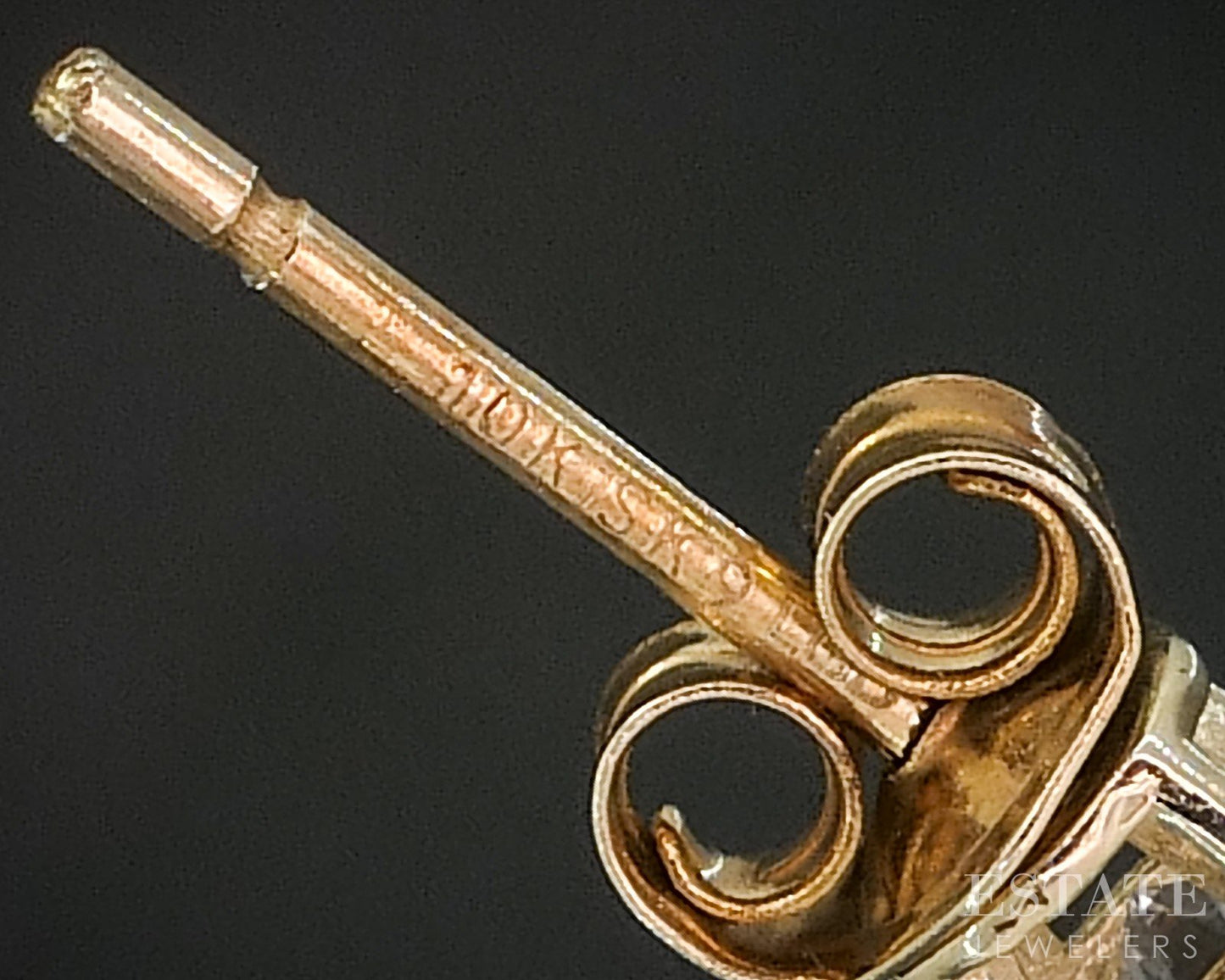 10k Yellow Gold Round Lab Created .60ctw Diamond Stud Earrings i20386