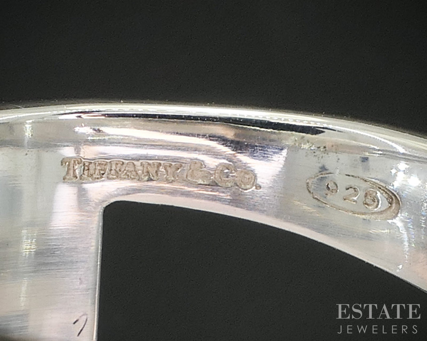 Sterling Silver Tiffany & Co. Three Row Swirl Ladies Band Ring 9.3g i20378