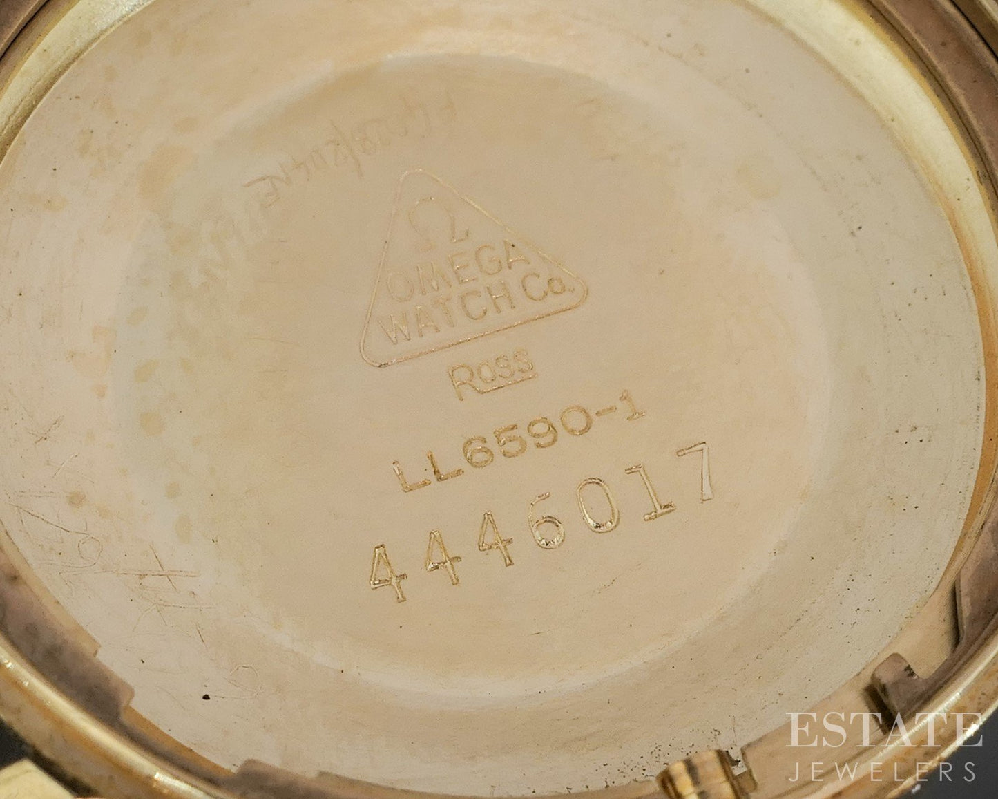 Vintage 1965 14k Yellow Gold Omega Seamaster DeVille Tropical Dial Watch i20387