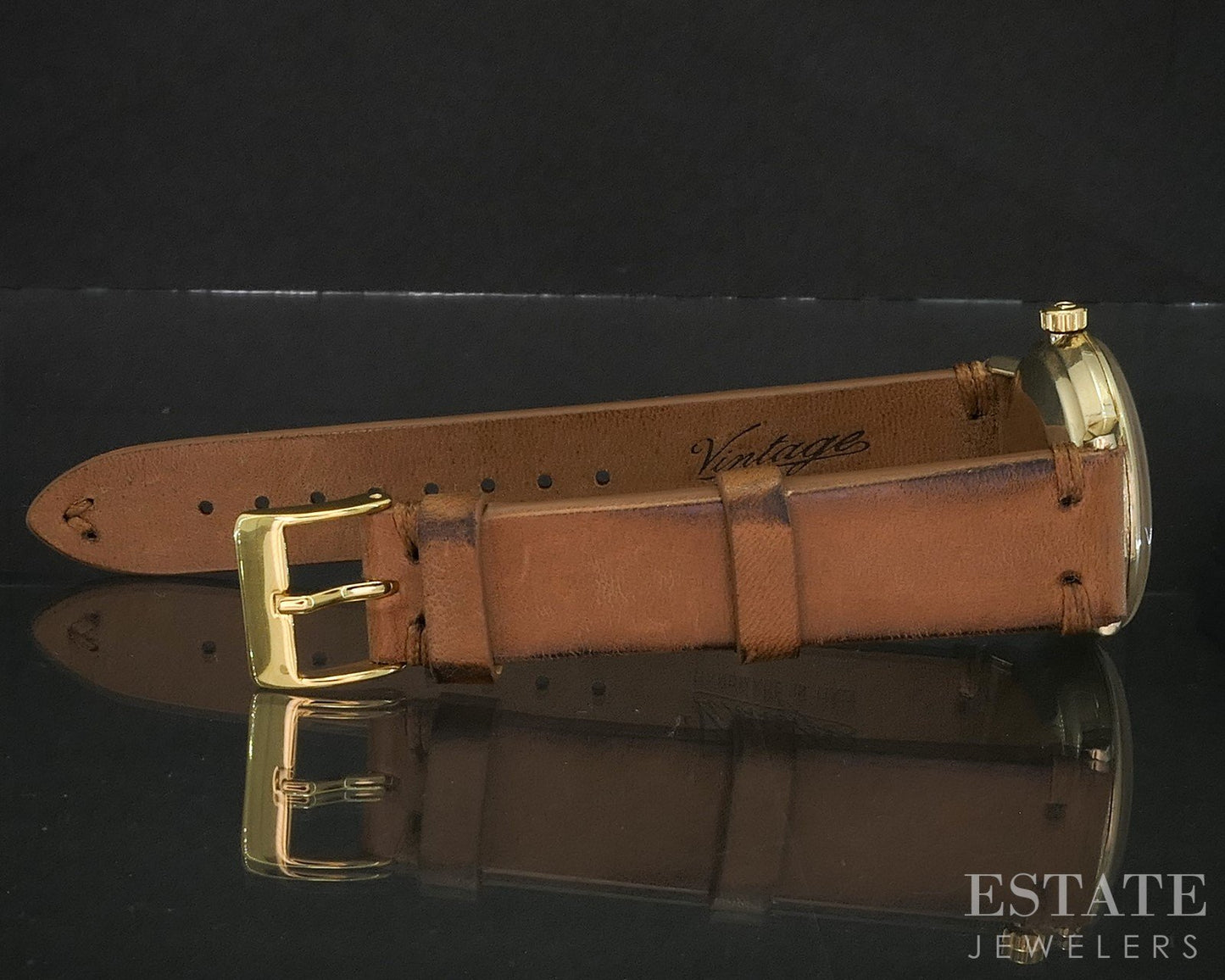 Vintage 1965 14k Yellow Gold Omega Seamaster DeVille Tropical Dial Watch i20387