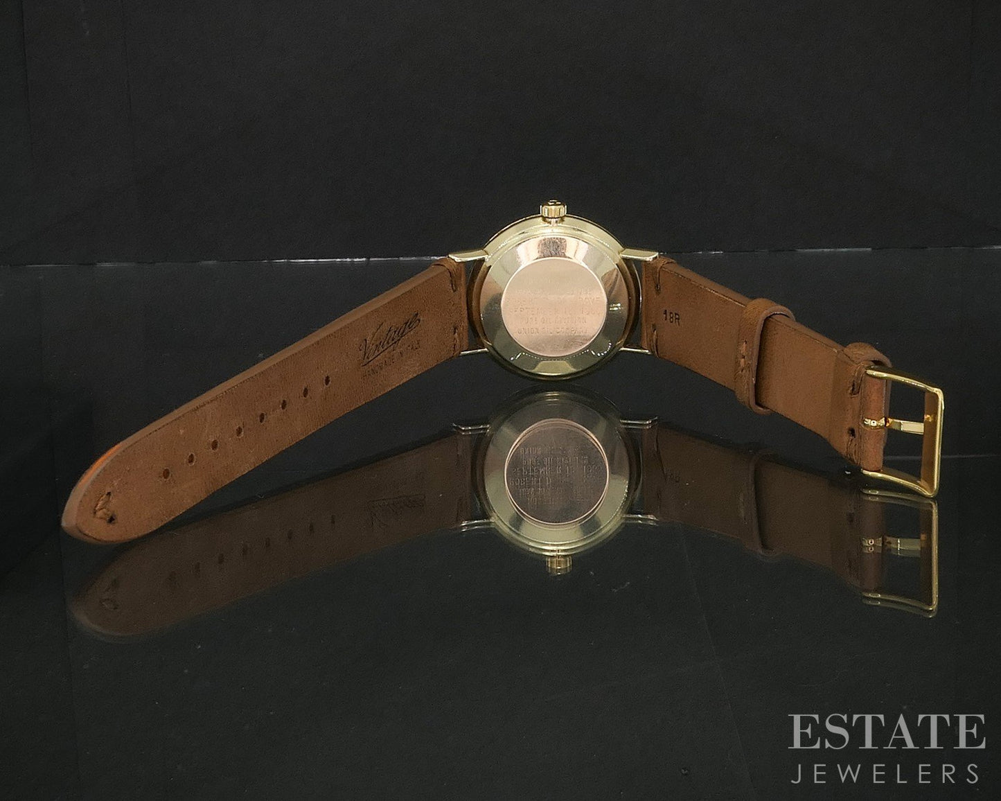 Vintage 1965 14k Yellow Gold Omega Seamaster DeVille Tropical Dial Watch i20387