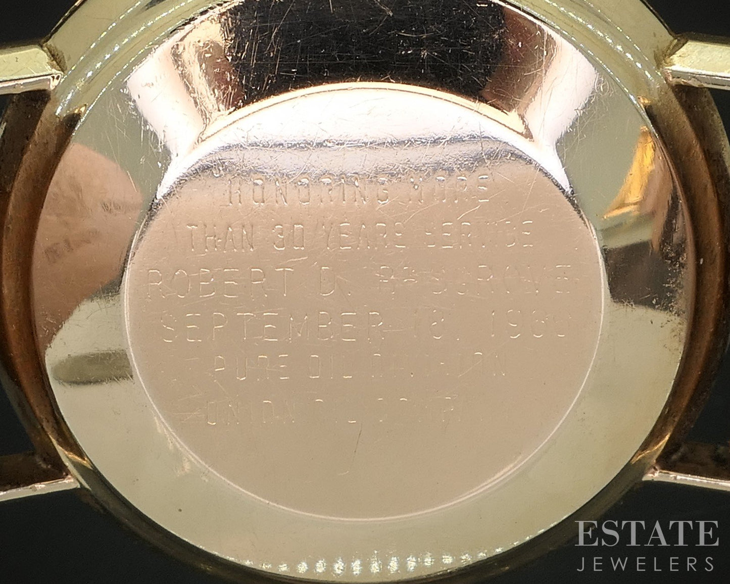 Vintage 1965 14k Yellow Gold Omega Seamaster DeVille Tropical Dial Watch i20387