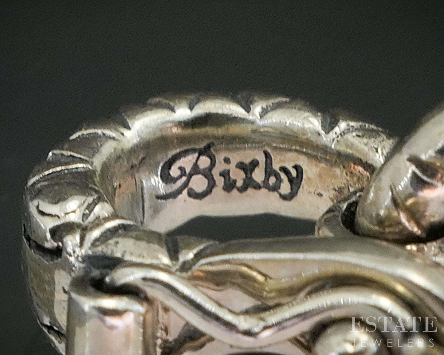 18k & Sterling Barbara Bixby Black Onyx Pink Sapphire Pendant 9g i20399