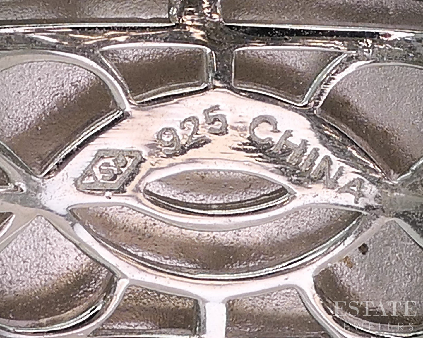 Sterling Silver Natural Blue & White Diamond Ladies Cuff Bracelet 49.2g i20455