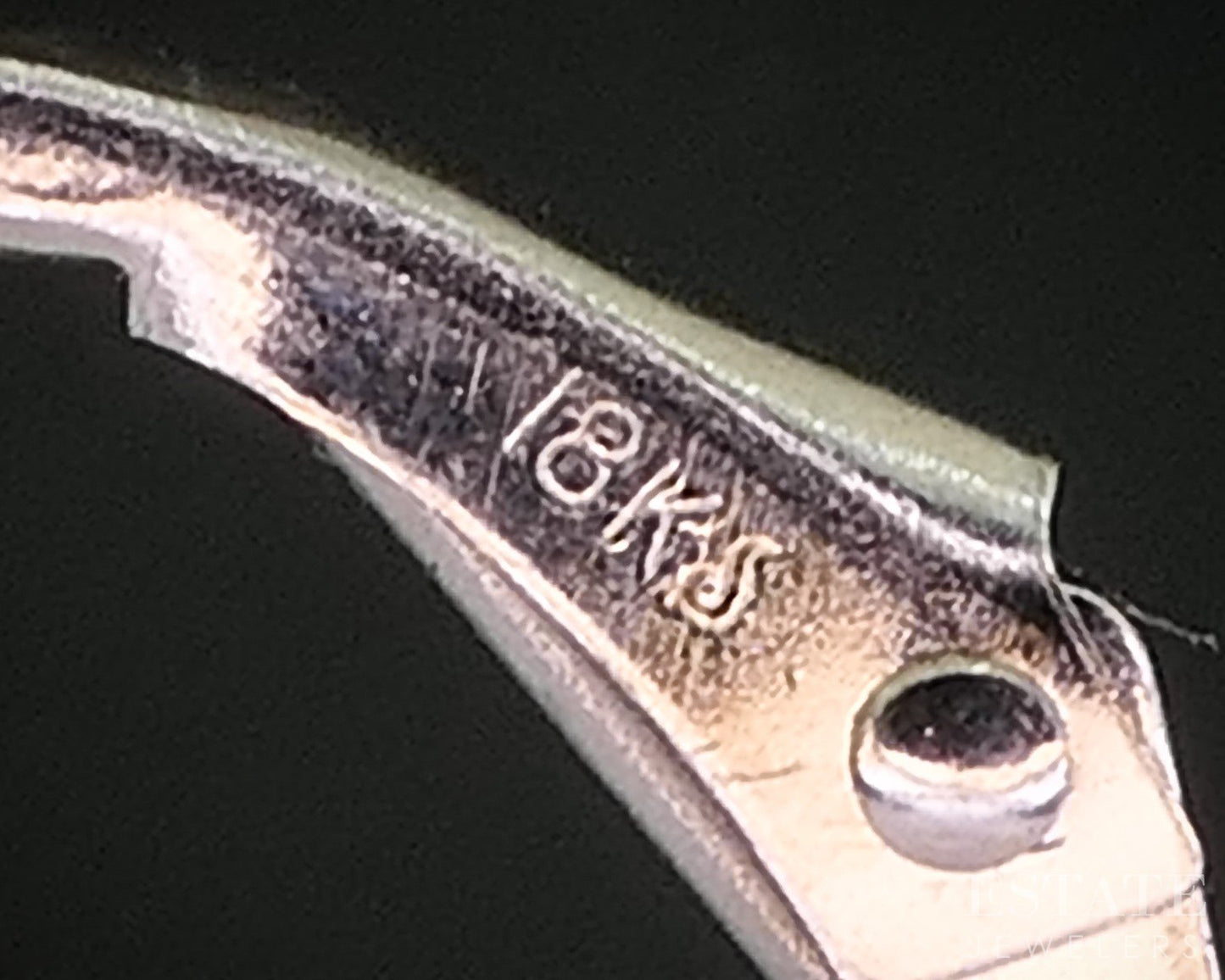 18k White Gold IGI Natural Pink Tourmaline & Diamond Dangle Earrings 3.2g i20436