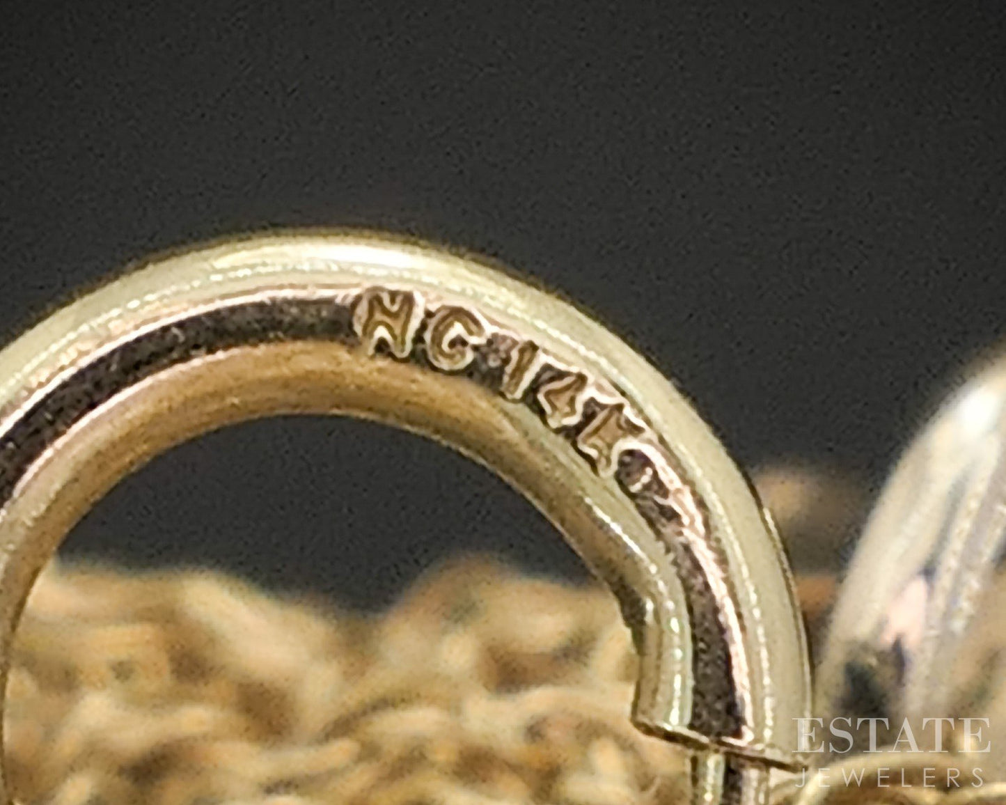 Antique Victorian 14k Yellow Gold Seed Pearl Flower Ladies Necklace 1.6g i20485