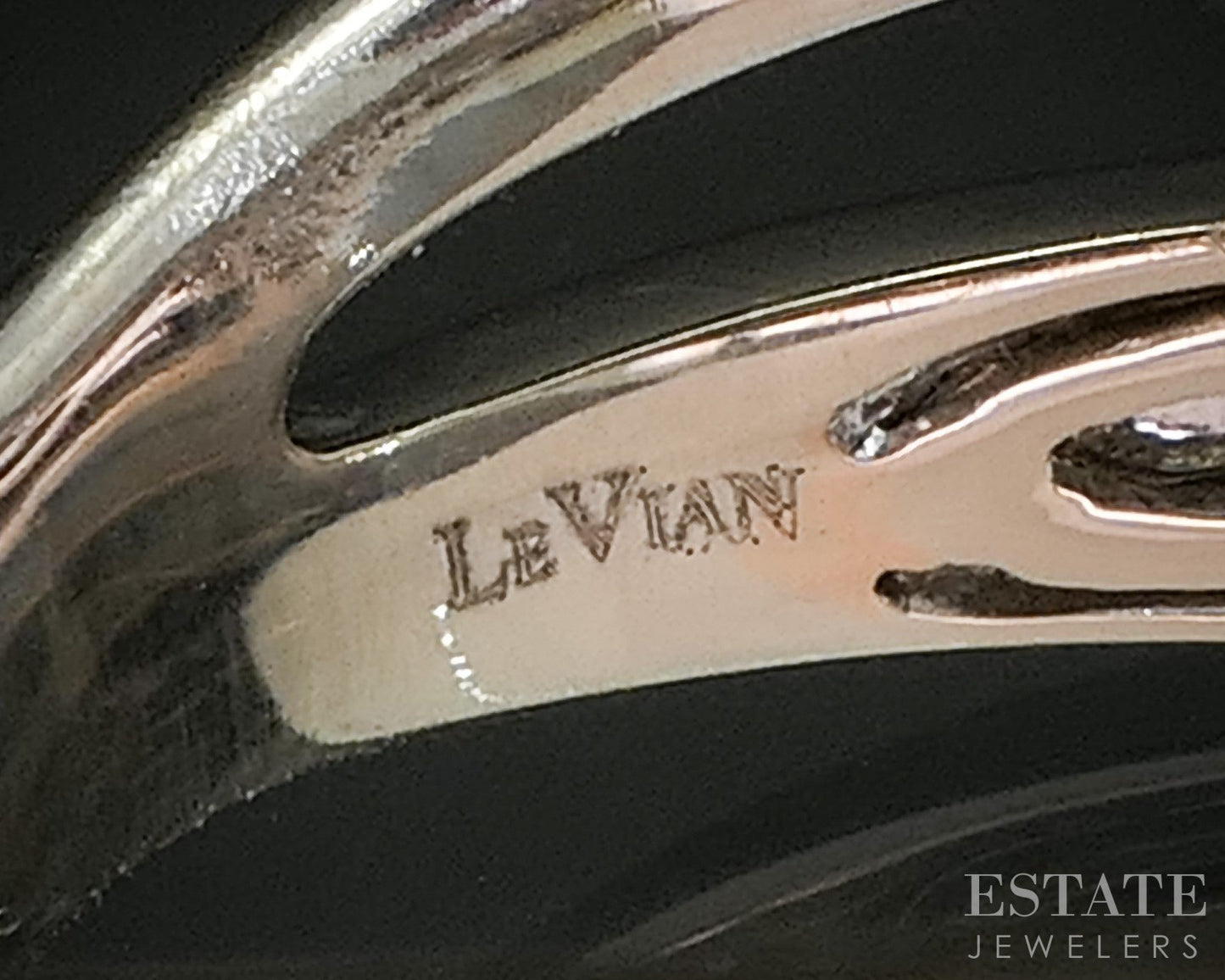 14k Vanilla Gold LeVian Natural 1.50ctw Chocolate & Vanilla Diamond Ring p92494