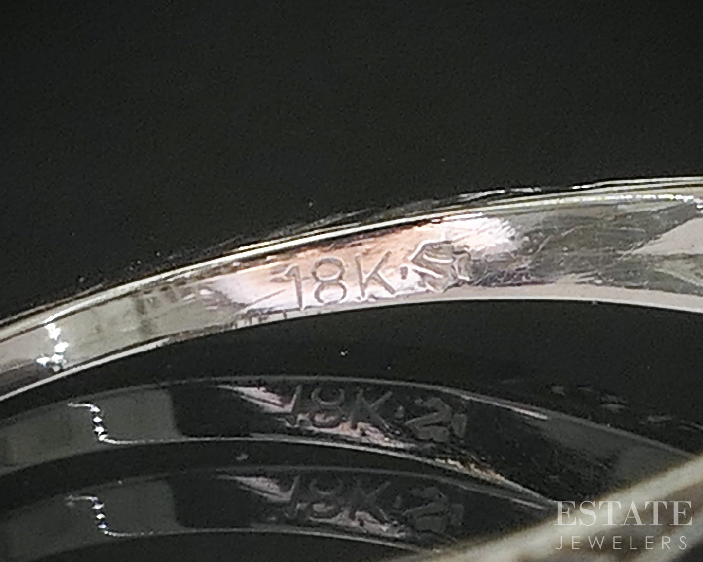 Antique 18k White Gold Transitional Natural .25ct Diamond Filigree Ring i20468