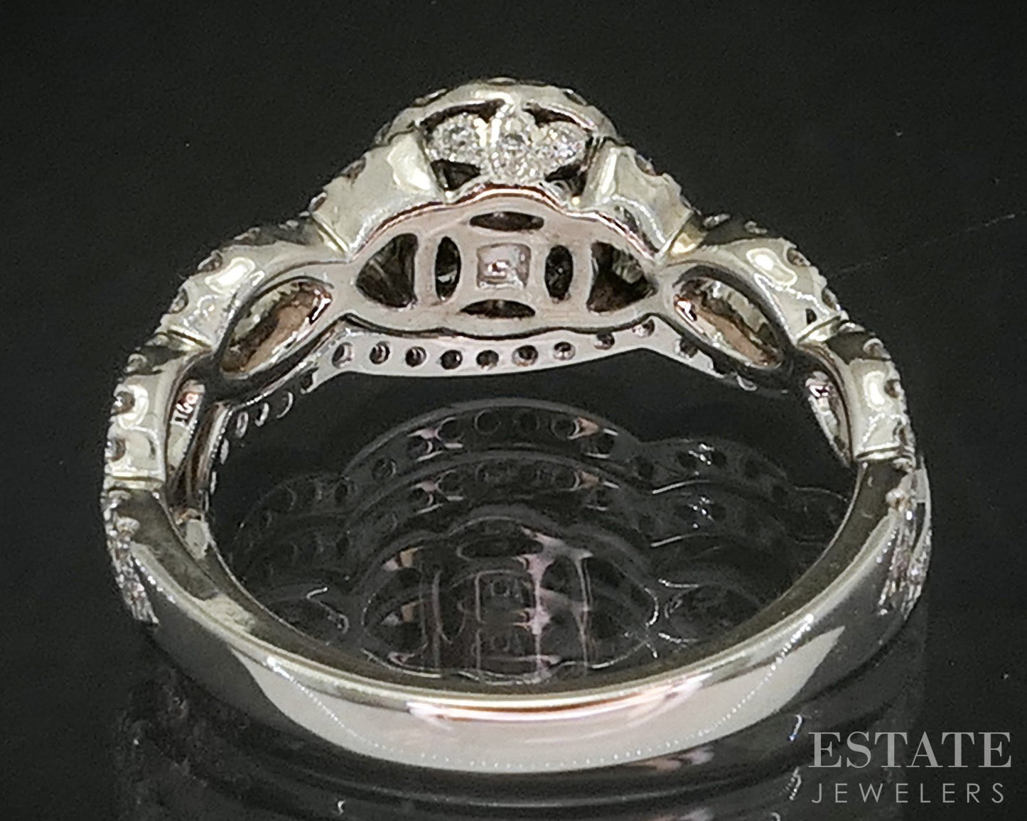 14k White Gold Round Natural .84ctw Diamond Neil Lane Wedding Set 5.6g i20466