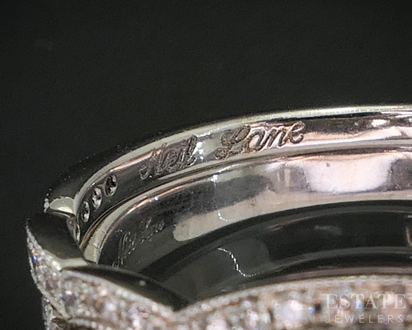 14k White Gold Round Natural .84ctw Diamond Neil Lane Wedding Set 5.6g i20466