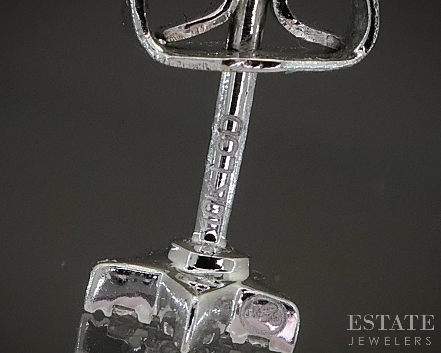 10k Yellow Gold Lab Created .09ctw Diamond Star Stud Earrings p14988