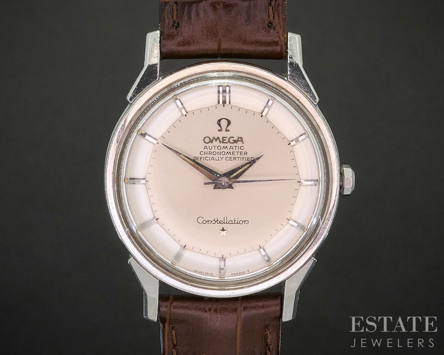 Vintage 1966 Omega Constellation Pie Pan Stainless Cal. 551 Mens Watch p15030