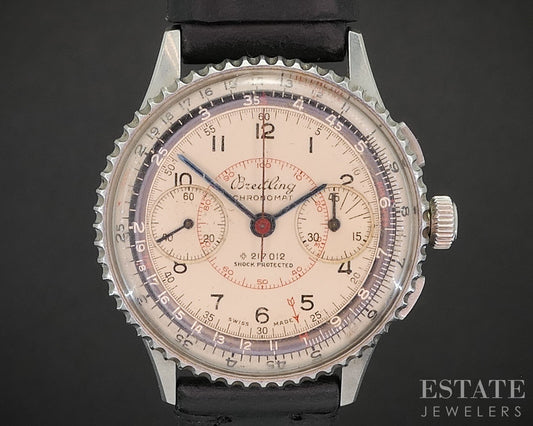 Vintage 1941 Breitling Chronomat 769 Chronograph Venus 175 Watch p15048