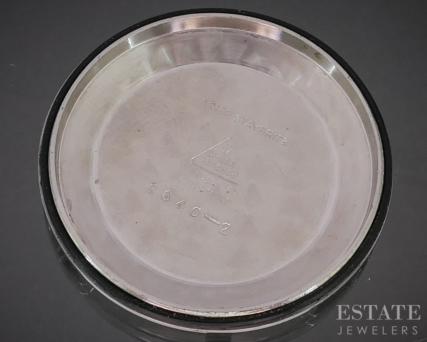 Vintage 1950 Omega Ref. 2640-2 Stainless Cal. 283 Mens Military Watch p15044