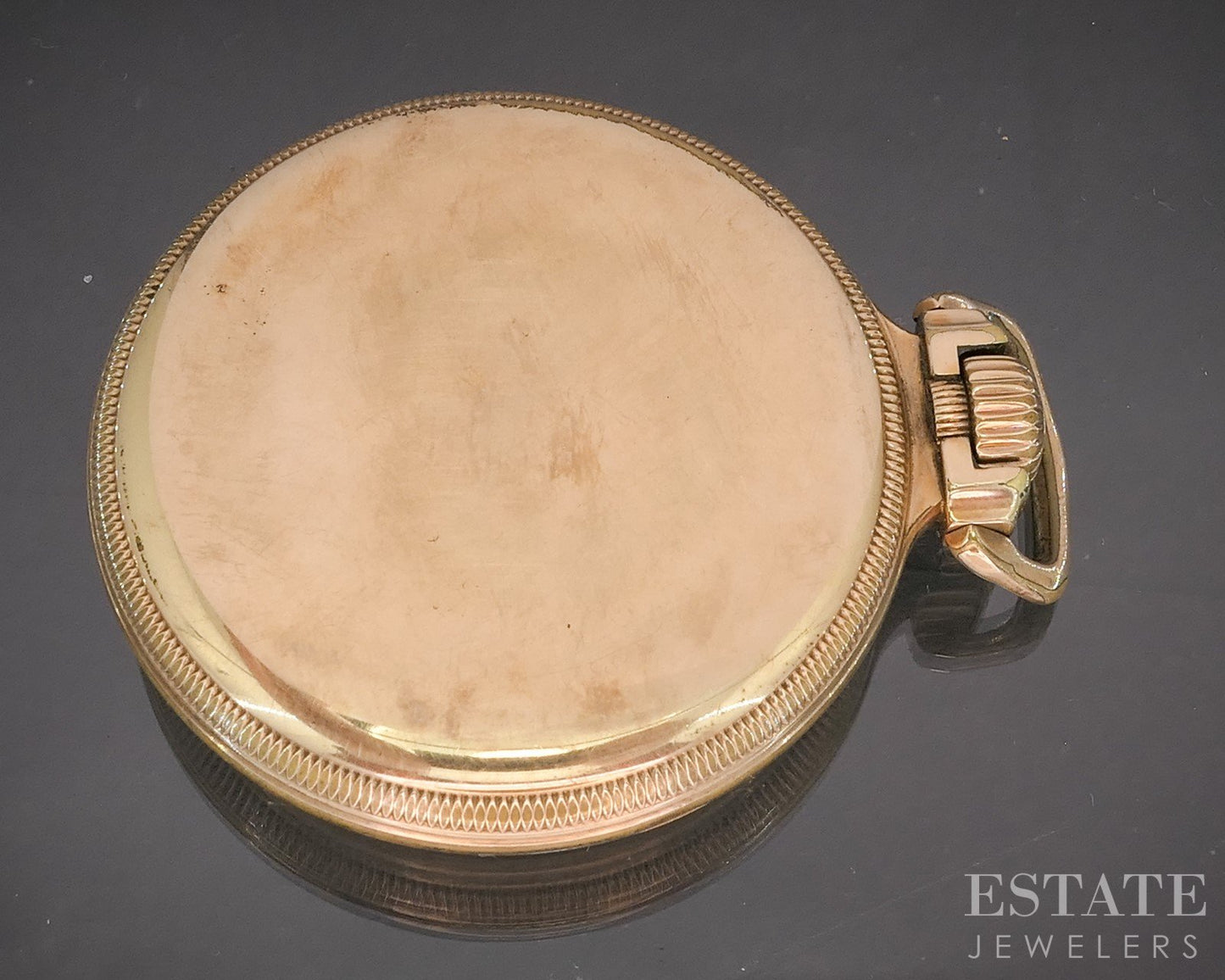 Antique Gold Filled Hamilton 978 17j Pocket Watch p15058