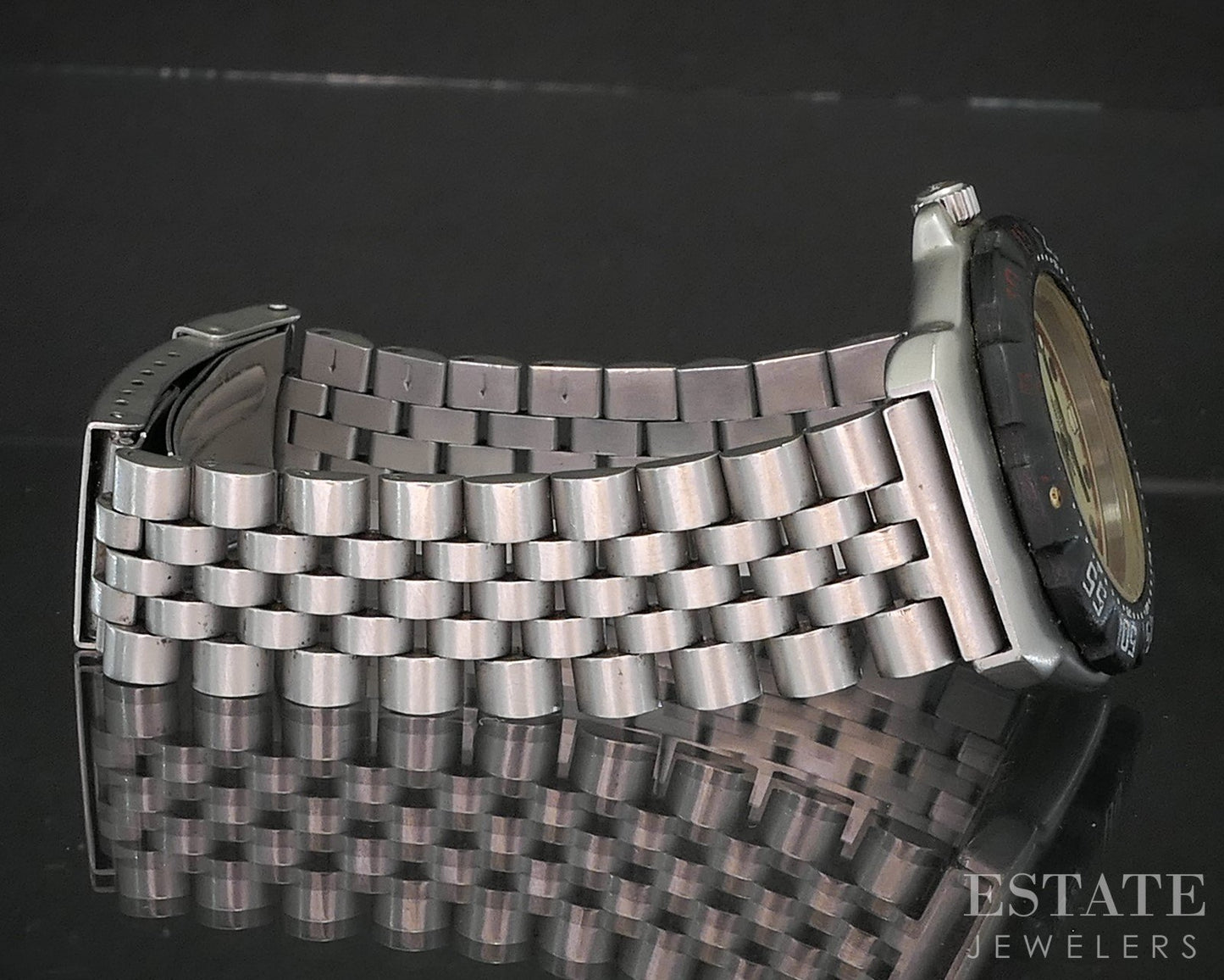 Vintage Tag Heuer Formula 1 WA1211 Stainless Cream Dial Mens Watch p15139