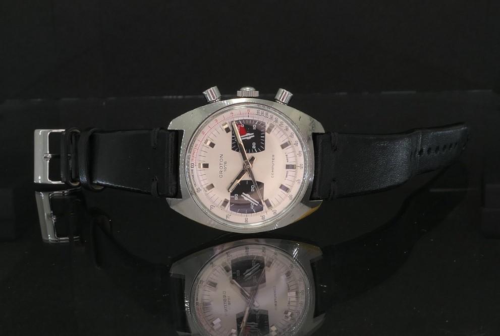 Vintage Croton Computer 951012 Chronograph Valjoux 7733 Mens Watch p15046