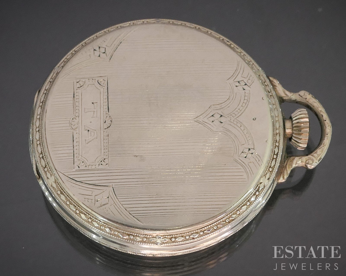 Antique Gold Filled Illinois 405 Art Deco 17j Pocket Watch p15060