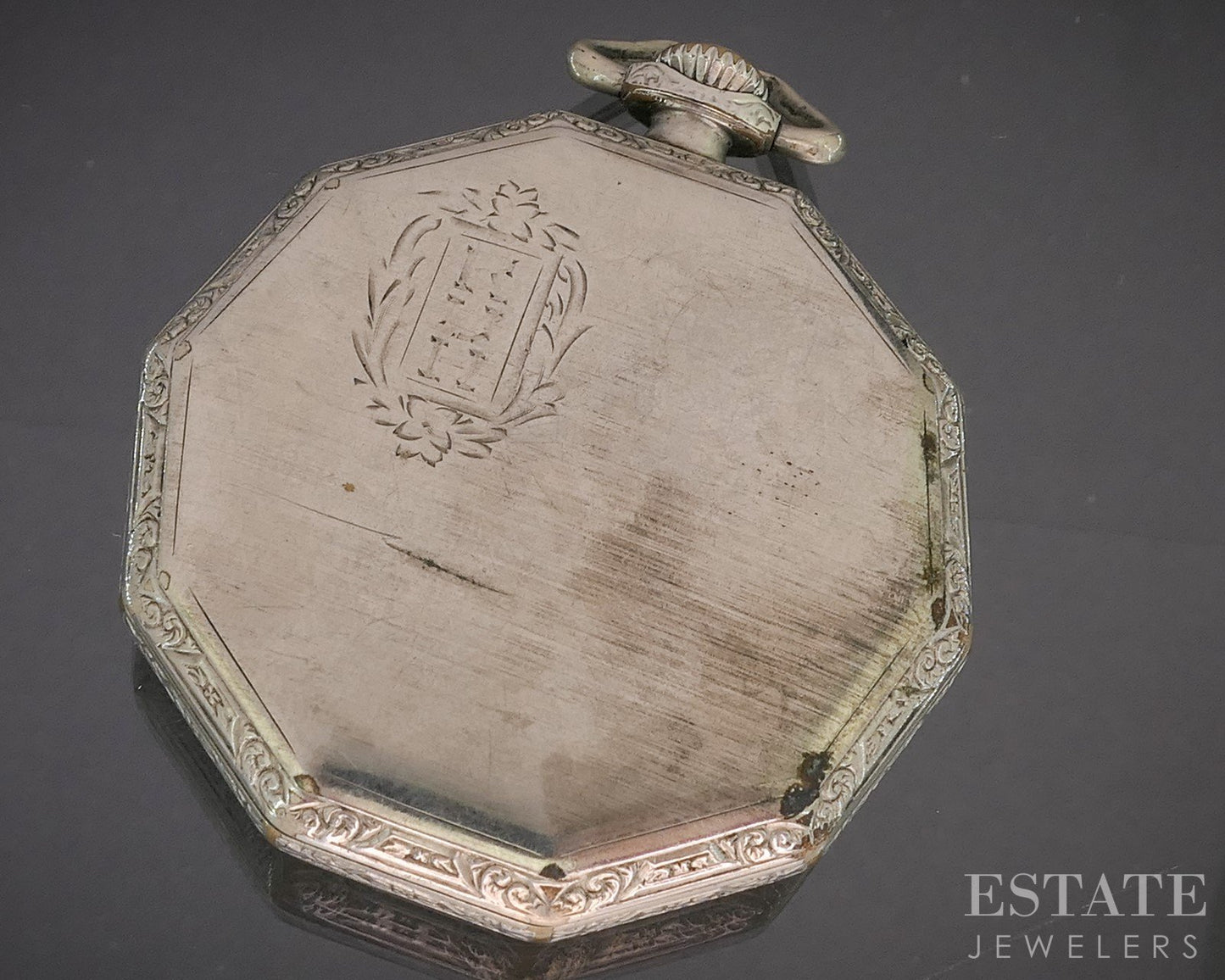 Antique Gold Filled Illinois 406 Art Deco 19j Pocket Watch p15059