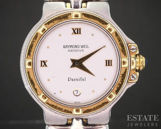 Raymond Weil Geneve Parsifal Date Two Tone Bracelet Ladies Watch p15137