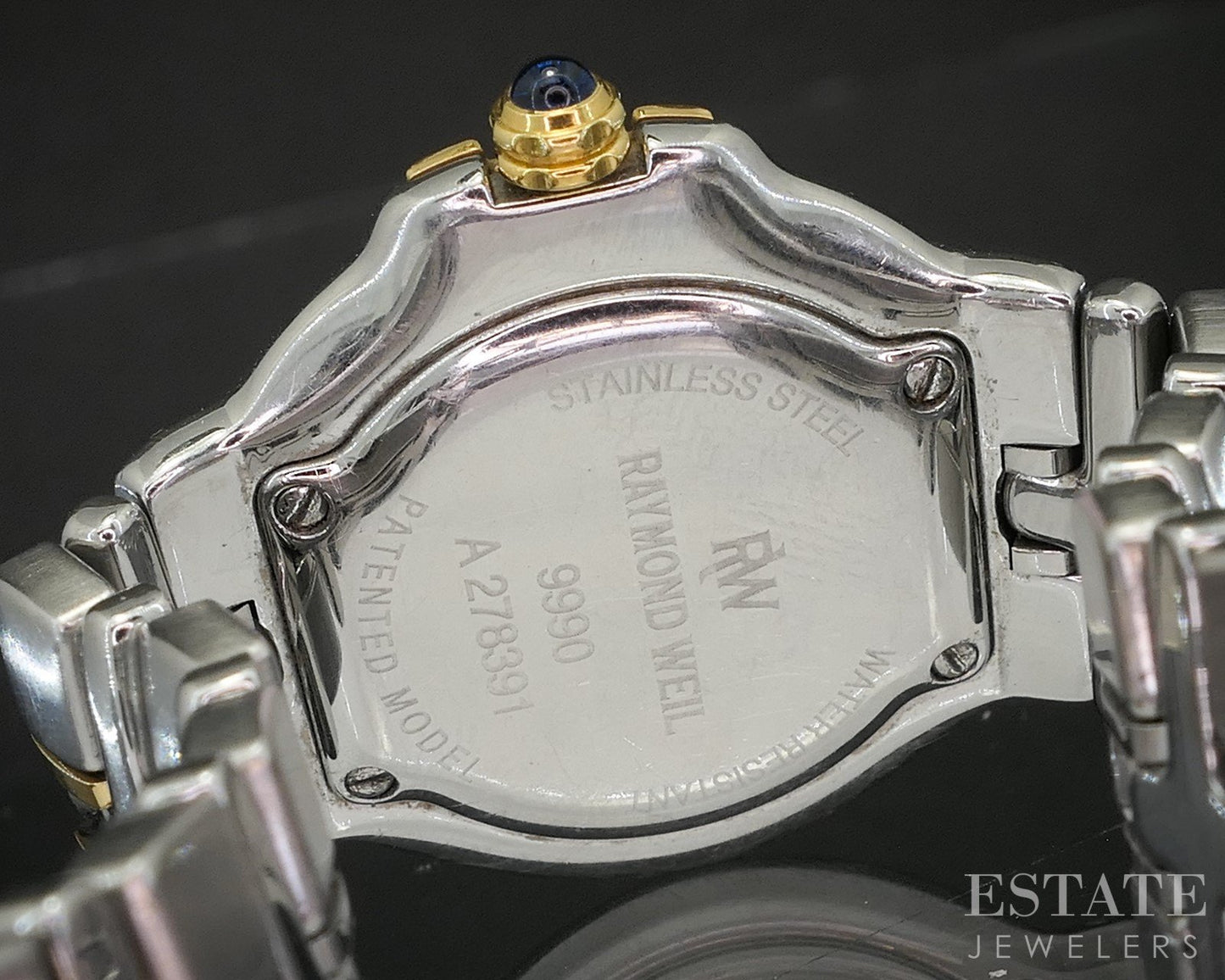 Raymond Weil Geneve Parsifal MOP Diamond Two Tone Bracelet Ladies Watch p15027