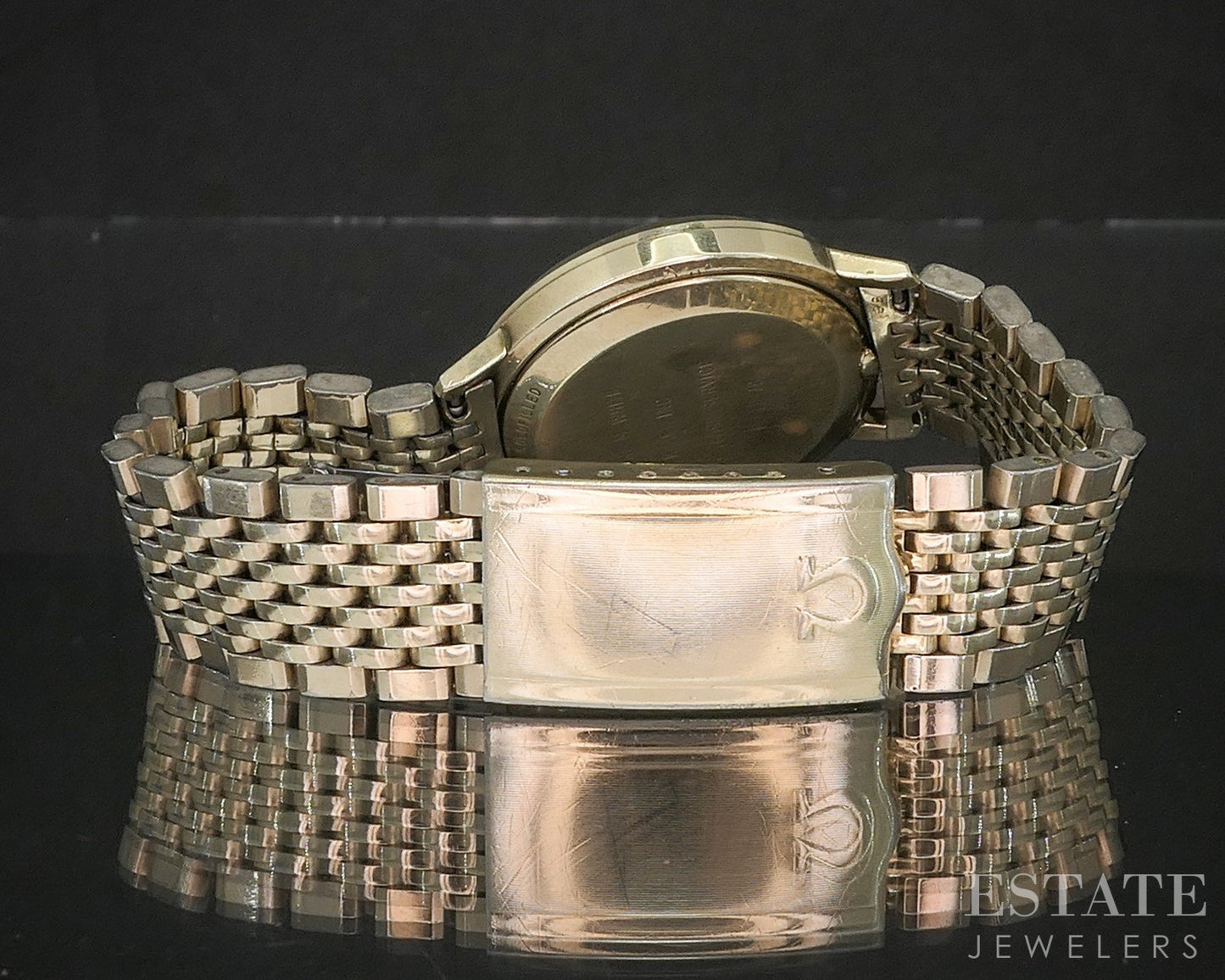 Vintage 1978 Gold Filled Omega Seamaster DeVille Quartz Bracelet Watch p15147