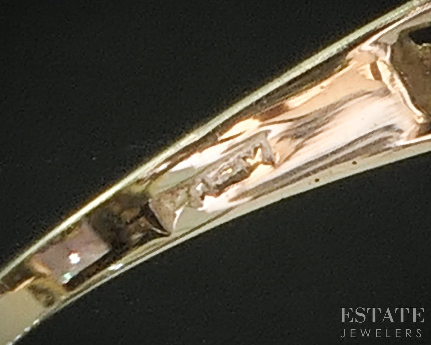 Antique 14k Yellow Gold Natural Amethyst & Diamond Filigree Ring 5.9g p15412