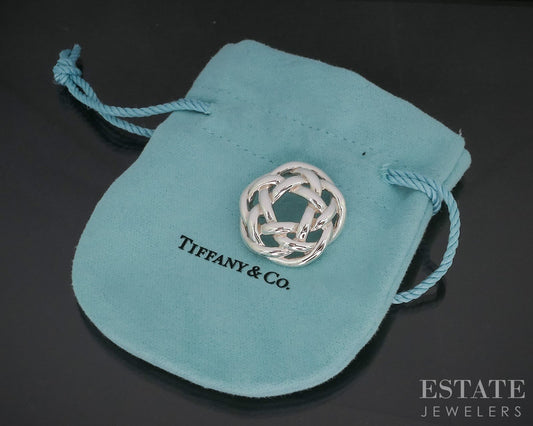 Sterling Silver Tiffany & Co. Celtic Love Knot Pendant 9.6g p15403