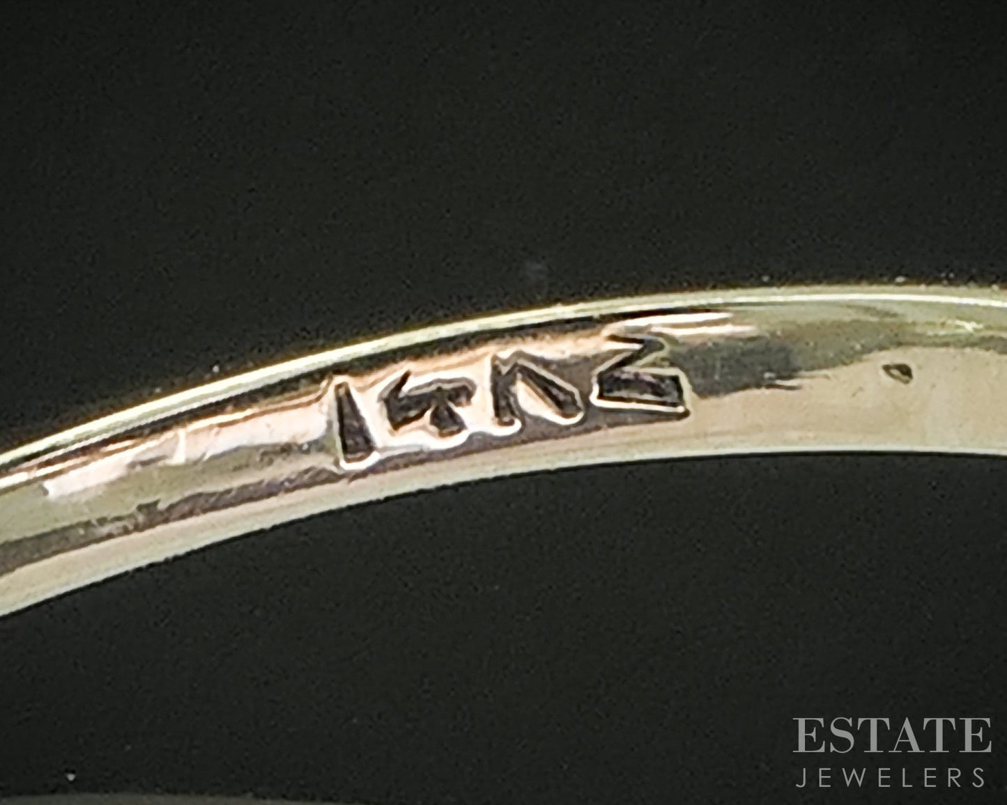 Antique 14k Yellow Gold European Natural 1.00ct Diamond Solitaire Ring p15389