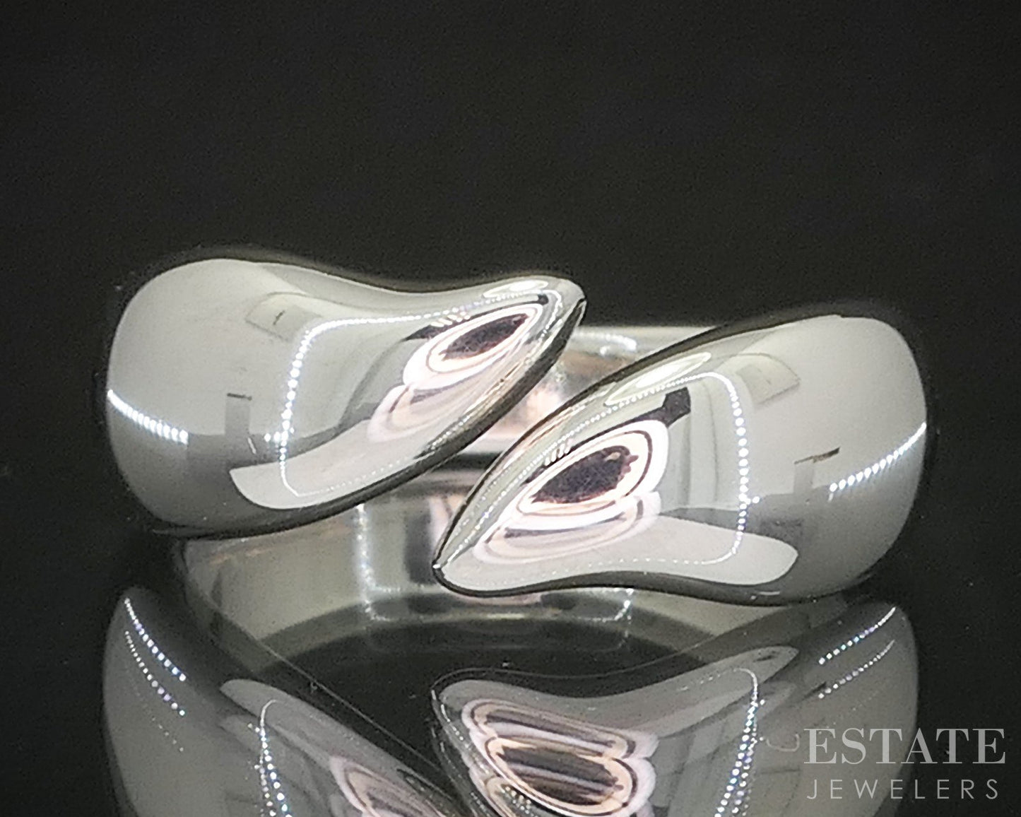 Sterling Elsa Peretti Tiffany & Co. Ladies Feather Band Ring 8.1g p15404