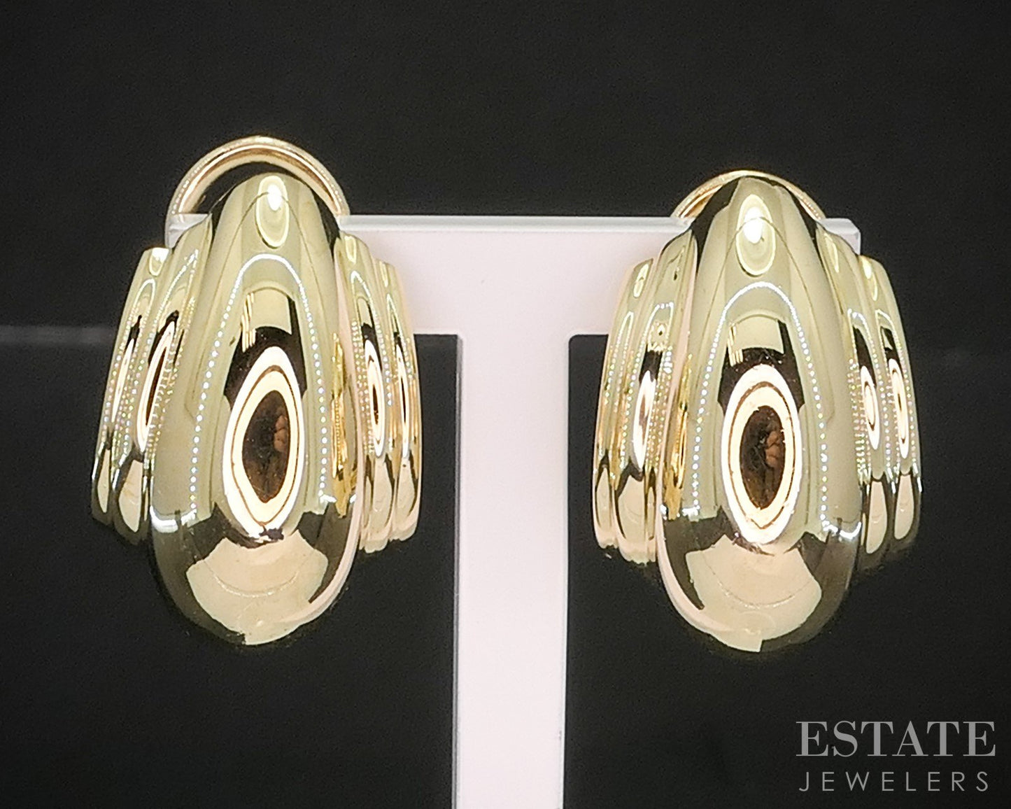 18k Yellow Gold Tiffany & Co. Paloma Picasso Vendome Earrings 14.6g p15409