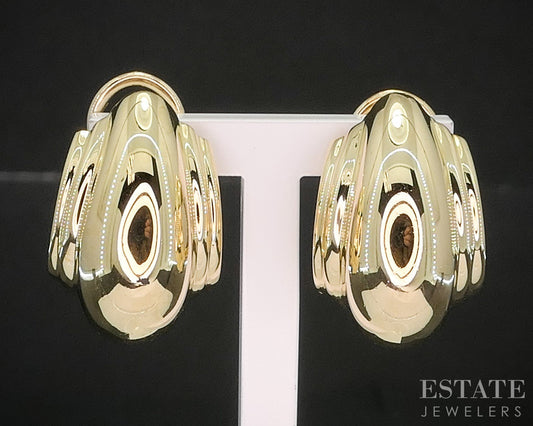 18k Yellow Gold Tiffany & Co. Paloma Picasso Vendome Earrings 14.6g p15409