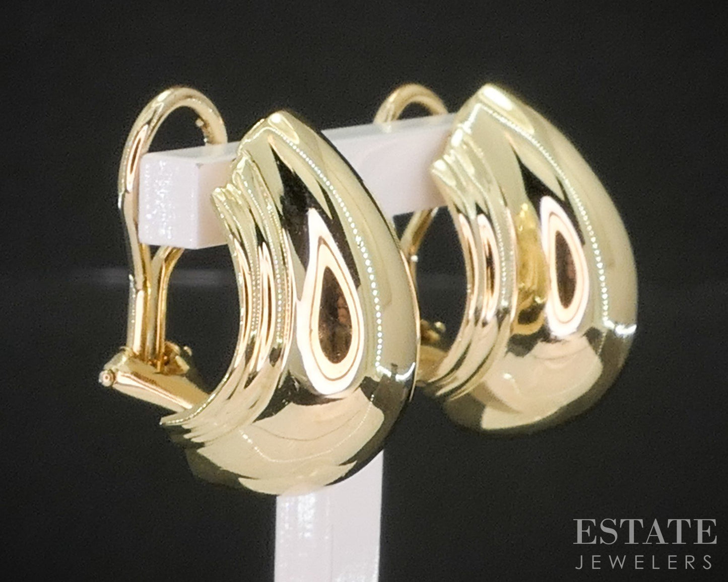 18k Yellow Gold Tiffany & Co. Paloma Picasso Vendome Earrings 14.6g p15409