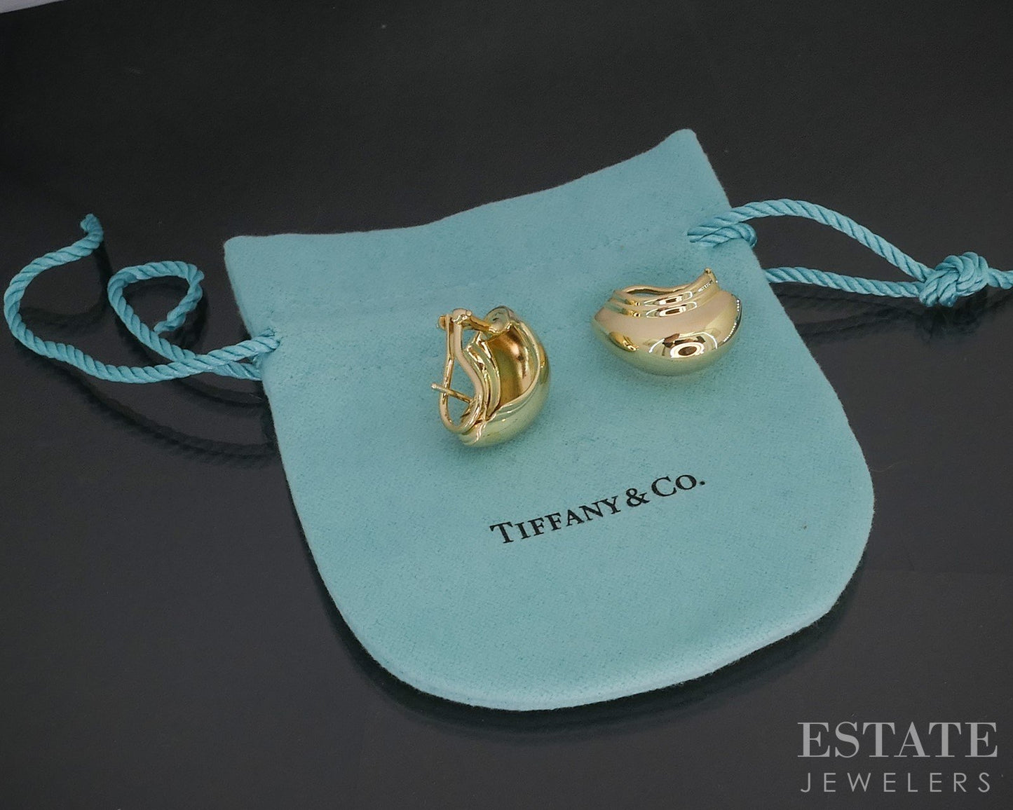 18k Yellow Gold Tiffany & Co. Paloma Picasso Vendome Earrings 14.6g p15409