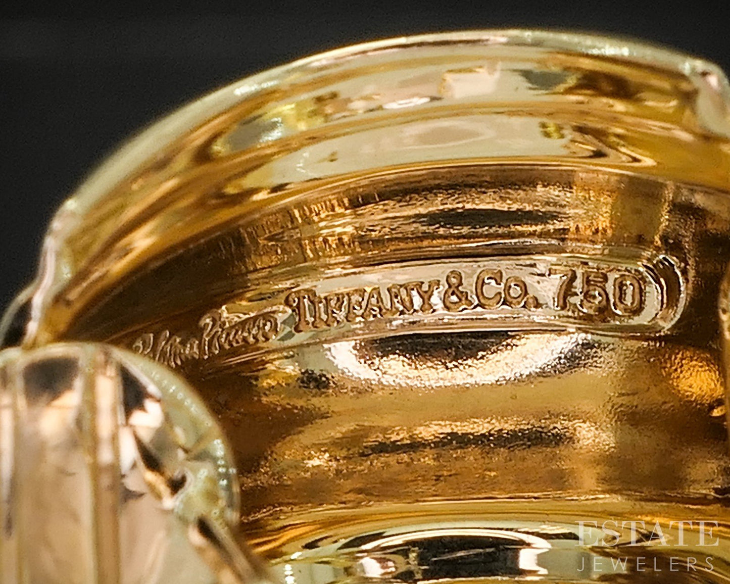 18k Yellow Gold Tiffany & Co. Paloma Picasso Vendome Earrings 14.6g p15409