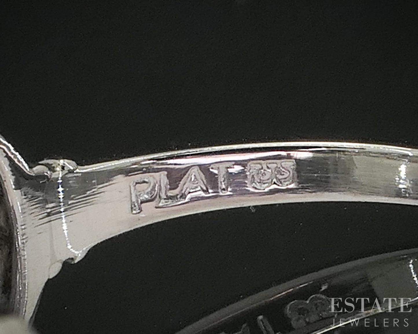 Antique Art Deco Platinum Natural .41ctw Diamond Ladies Band Ring 4.4g p15382