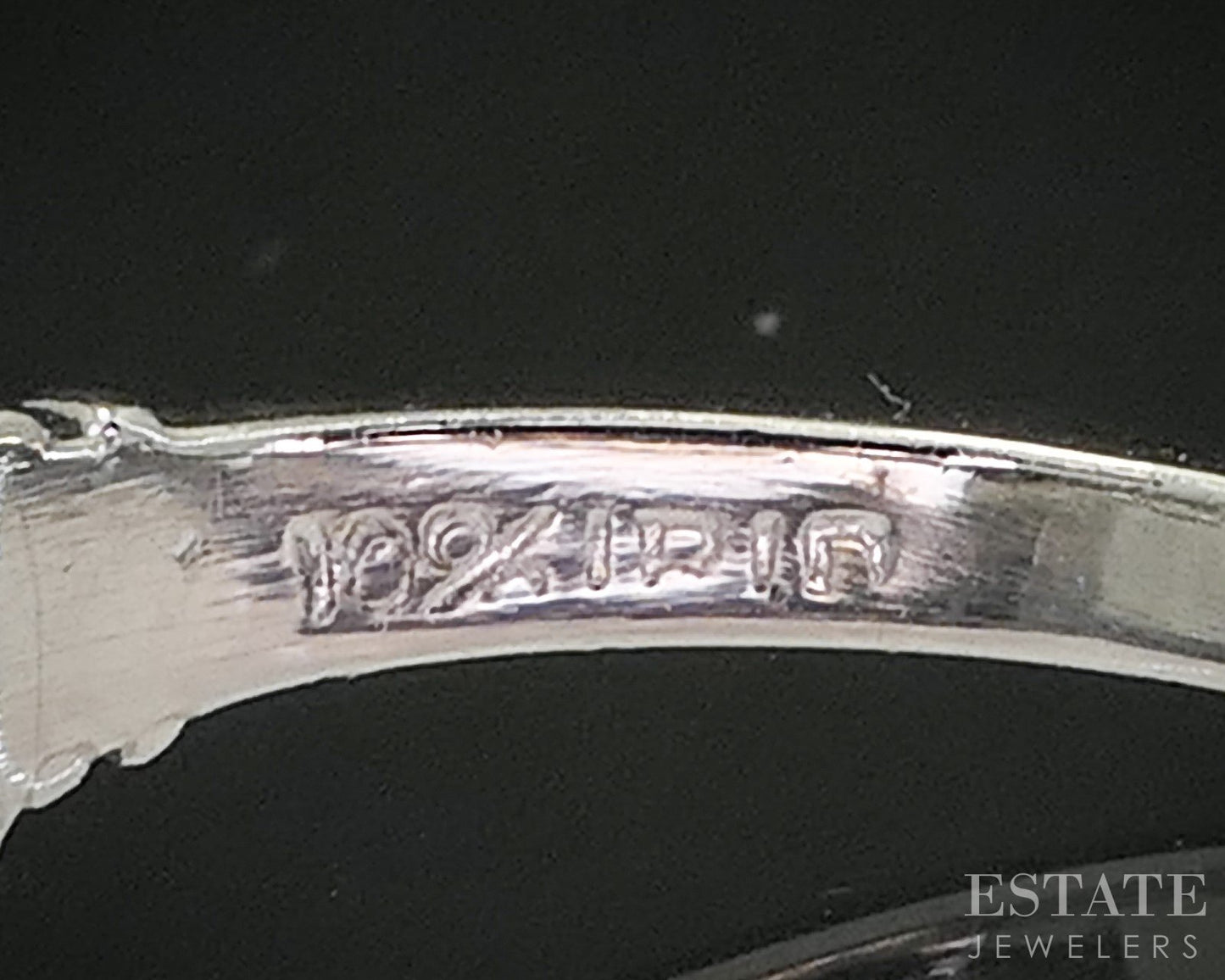 Antique Art Deco Platinum Natural .41ctw Diamond Ladies Band Ring 4.4g p15382