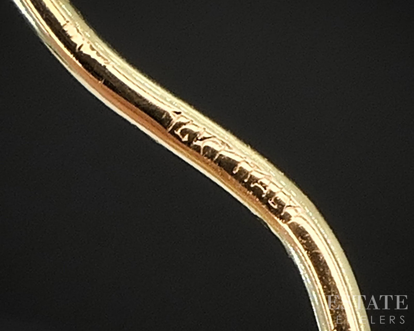 14k Yellow Gold Twisted Hoop Ladies Earrings 1.6g p83808
