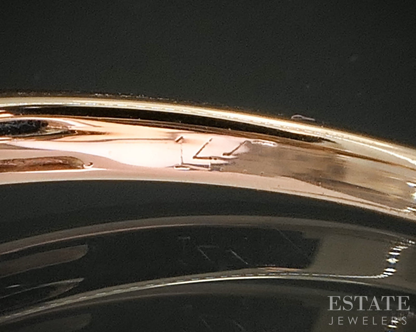 14k Strawberry Gold LeVian Natural .47ctw Diamond Engagement Ring 2.8g p15425