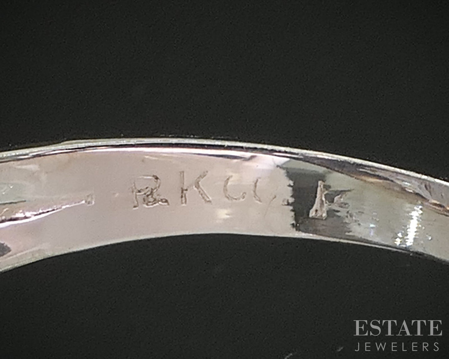 Antique 14k White Gold Oval Natural Amethyst Filigree Ladies Ring 5.1g p15423