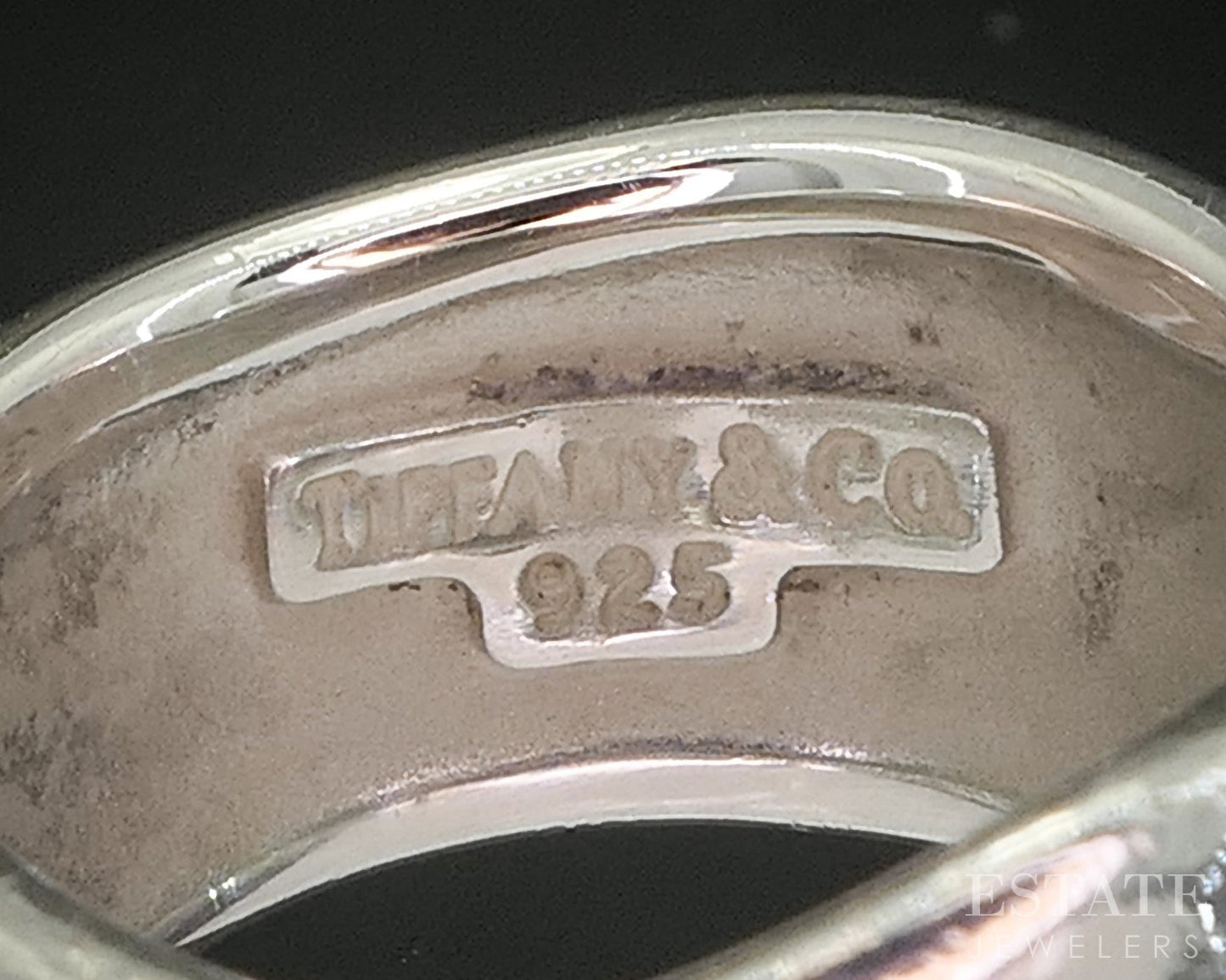 Sterling Silver Tiffany & Co. Nature Leaf Ladies Band Ring 5.9g p92600