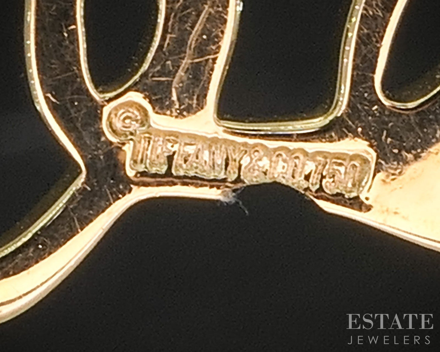 18k Yellow Gold Tiffany & Co. Entangled Heart Classic Necklace 4.9g 16"L p92582